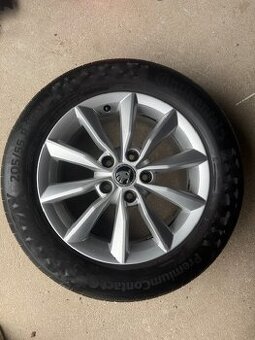 Sada letních kol ŠKODA - alu MINORIS 16 + pneu CONTINENTAL