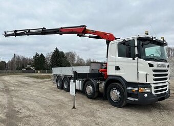 Scania G480 8x4 - valník s hydraulickou rukou Palfinger