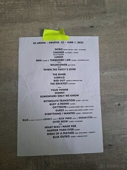 Billie Eilish originál setlist