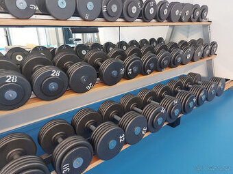 Profi pevné jednoruční činky 2-100kg NOVÉ