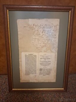 Stará listina - menší