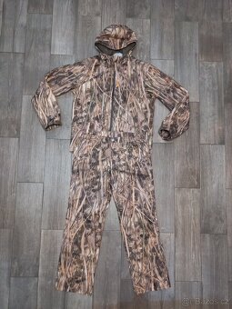 Nepromokavá rybářská maskovací bunda a kalhoty zn. Solognac