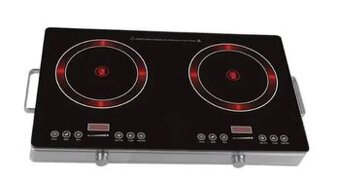 Elektrický stolní infračervený vařič 2 hořáky 4400w