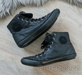 Černé kotníkové tenisky Lacoste - 1