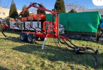 vyvážečka dřeva, vlek na dřevo, hydraulická ruka