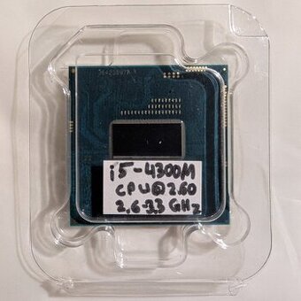 Procesor do laptopu Intel Core i5-4300M (2,6 GHz – 3,3 GHz)