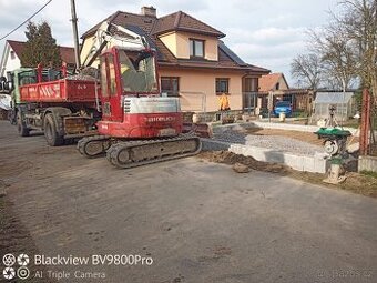 Výkopové práce,doprava, míchání betonu