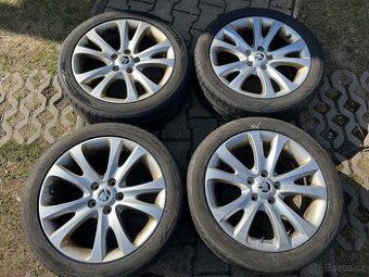 4x alu disky škoda 5x112 R17, letní pneu