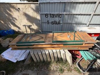 Prodám pivní set - 1x stůl a 6x lavice