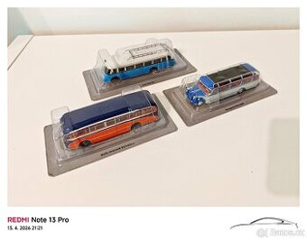 Modely aut 1/43 a autobusů 1/72 DeAgostini