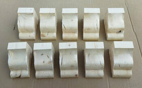 Dřevěné konzoly podpěry kazové 10 kusů