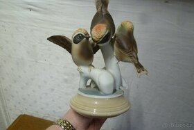 Pták porcelánový biskvit Ptáčci Royal Dux