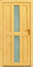 Dřevěné vedlejší vchodové dveře 98x200 cm