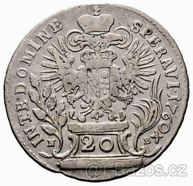 20 Krejcarů František I. Lotrinský r. 1760 - 1