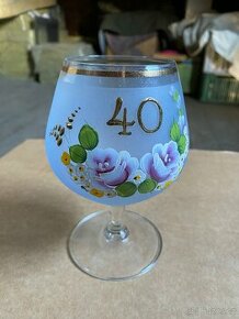 výroční sklenice na víno 40let