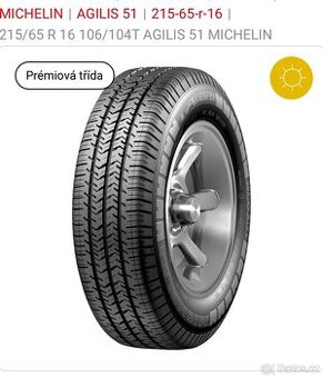 Pneu s diskem Michelin AGILIS 215-65-r16C 106/104T