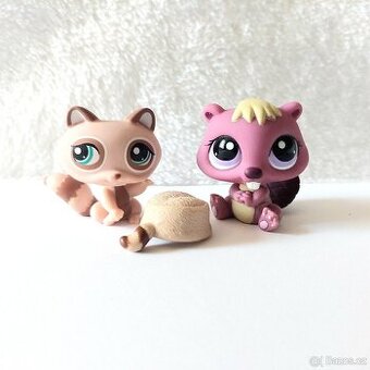 LPS Littlest Pet Shop - Bobr #1410 a Mýval #1409 s doplňkem