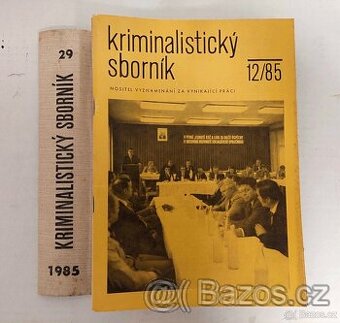 Kriminalistický sborník - ročník 1985 - 9 výtisků