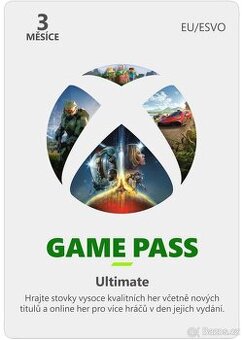 Xbox Game Ultimate Pass - 3 měsíce - předplatné CZ/SK