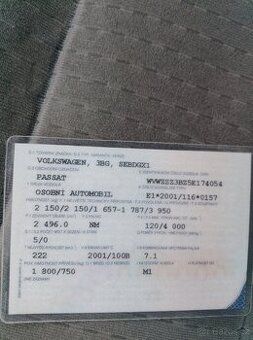 Prodám VW Passat V6 2.5