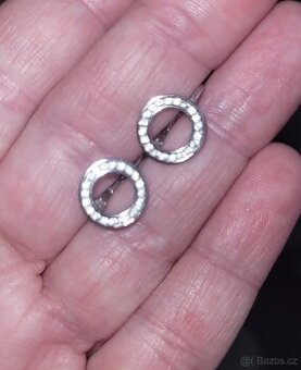 Stříbrné náušnice II. - punc