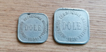 Francie 5+10 Centimes 1921 lokální nouzové francouzské mince