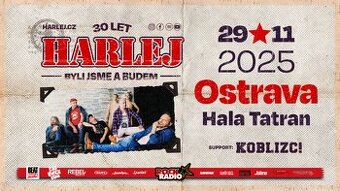 HARLEJ - 4X VSTUPENKA - OSTRAVA 29.11.2025