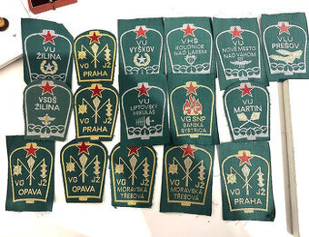 nášivky učiliště ČSLA sada