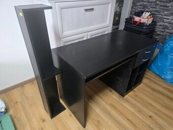 PC / psací stůl 120×55×75 cm – černý dekor