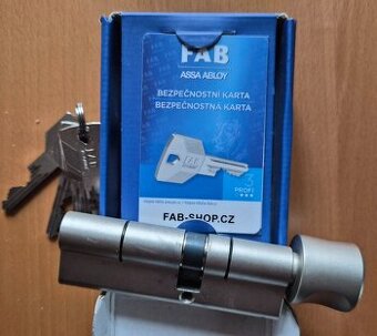 Cylindrická bezpečnostní vložka Fab s knoflíkem -