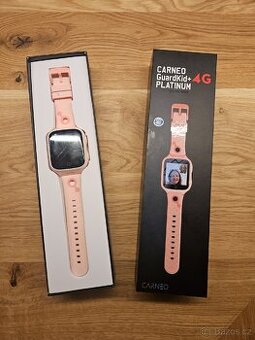 Dětské hodinky Carneo GuardKid+ 4G Platinum Pink