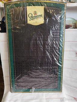 VELKÁ LISOVANÁ PLECHOVÁ CEDULE STAROPRAMEN MENU HOSPODA 58 x