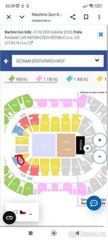 Vstupenky na koncert MGK