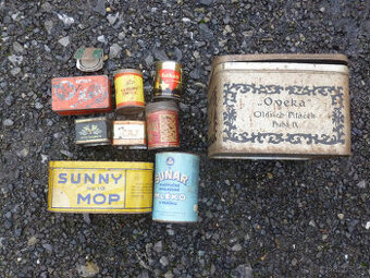 Staré plechové krabičky