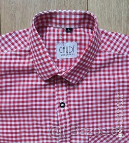 PÁNSKÁ KOŠILE GAUDI ČERVENÁ KOSTIČKA VELIKOST L