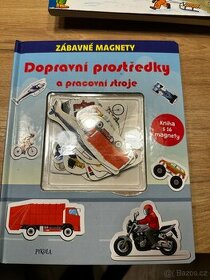 Magnetická kniha dopravní prostředky a pracovní stroje