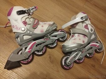 In-line kolečkové brusle vel. 28-32 dívčí