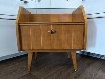 Retro noční stolek NDR - Brusel 60. léta