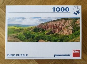 Puzzle DINO, panoramatická krajina (2), 1000 dílků