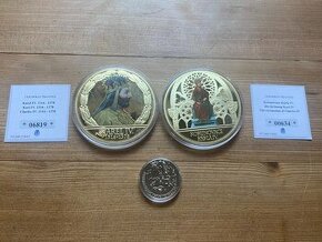 Pamětní mince - Vita Caroli - korunovace Karla IV., Karel IV