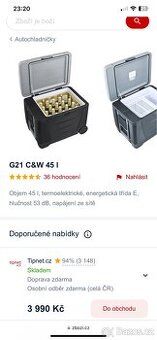 Chladicí box, auto lednice