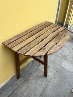 ASKHOLMEN – skládací nástěnný stůl na balkon (70×44 cm), tma