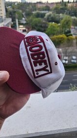 Obey Original red snapback kšiltovka

