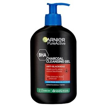 2x GARNIER PureActive Charcoal Cleansing Gel 250 ml
