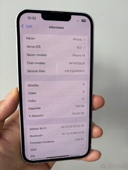 iPhone 14 128GB, fialovy