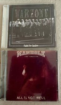 Prodám 2 CD U S.A. HC bands: WARZONE & MANHOLE