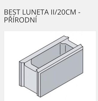 Prodám Best Luneta ||– přírodní, 40×20×20 cm