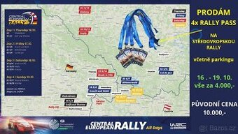 Vstupenky (rally pass) na Středoevropskou rallye 2025