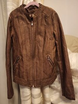 Koženková bunda XS