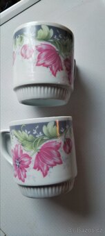 Retro sběratelské hrnky Royal Dux Bohemia Czechoslovakia